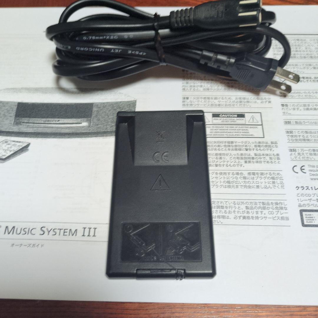BOSE Wave Music System Ⅲ完動品　リモコン純正コード取説