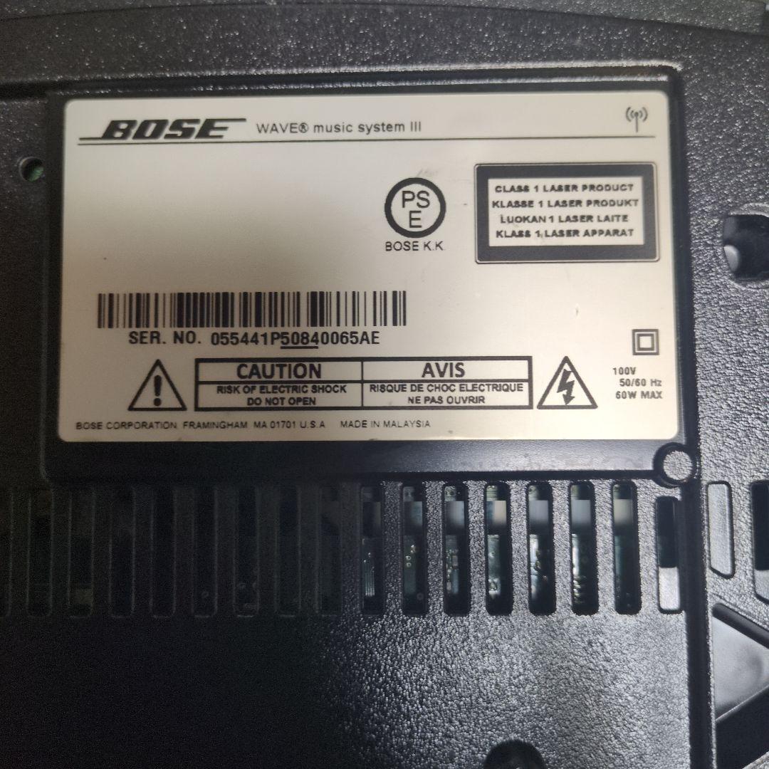 BOSE Wave Music System Ⅲ完動品　リモコン純正コード取説