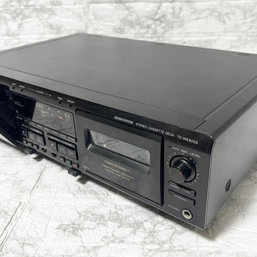 ソニー TC-WE805Sツイン録再リバースデッキ リモコン付き ジャンク品