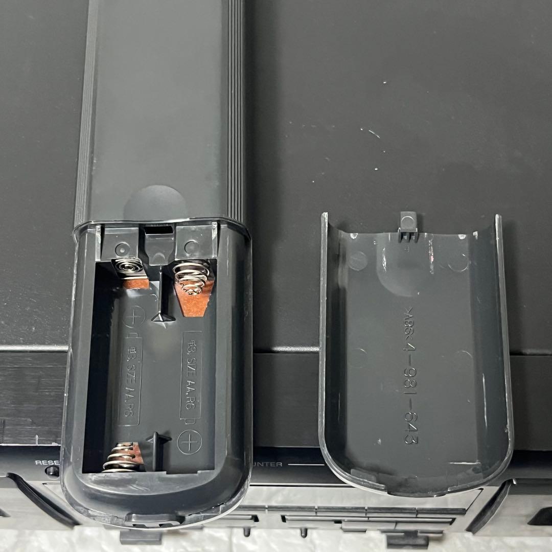 ソニー TC-WE805Sツイン録再リバースデッキ リモコン付き ジャンク品