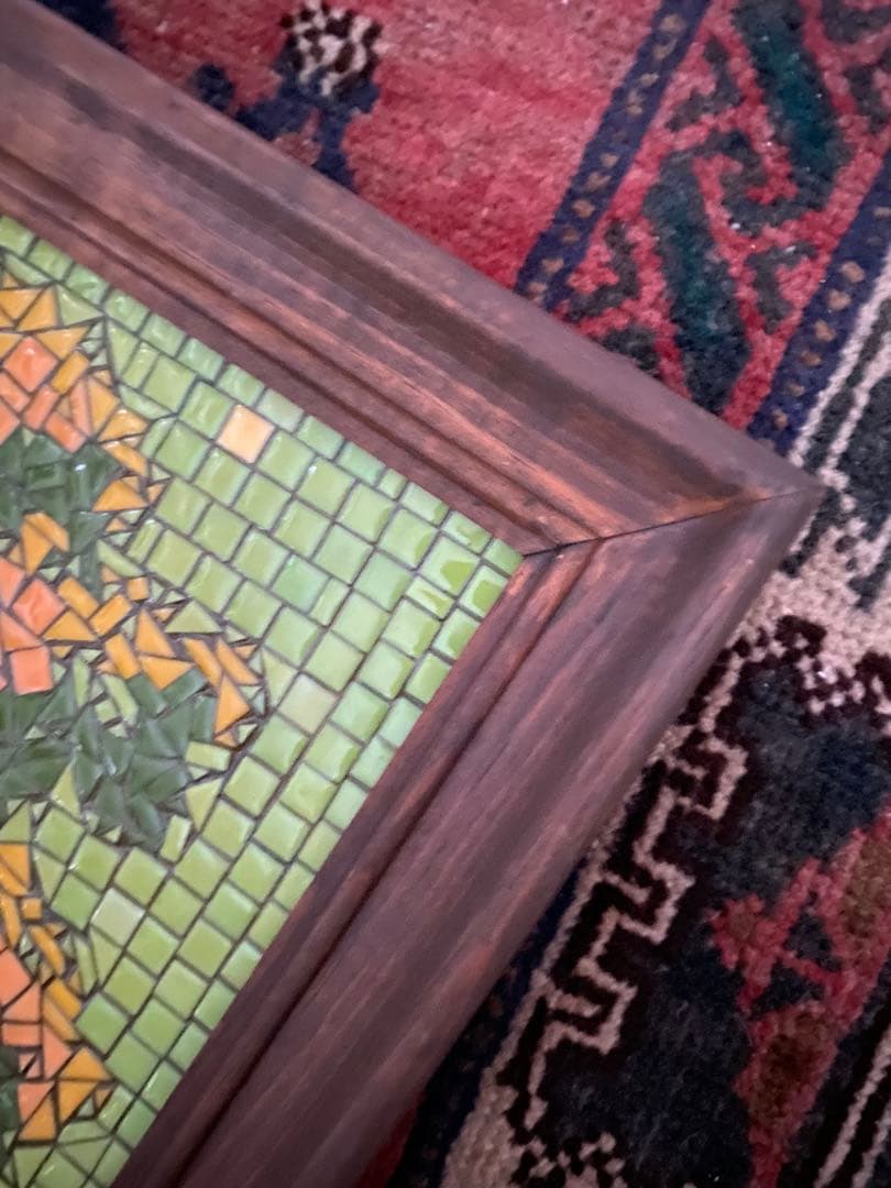 50’s アメリカ モザイクタイル 絵画 額 ビンテージ ハワイ