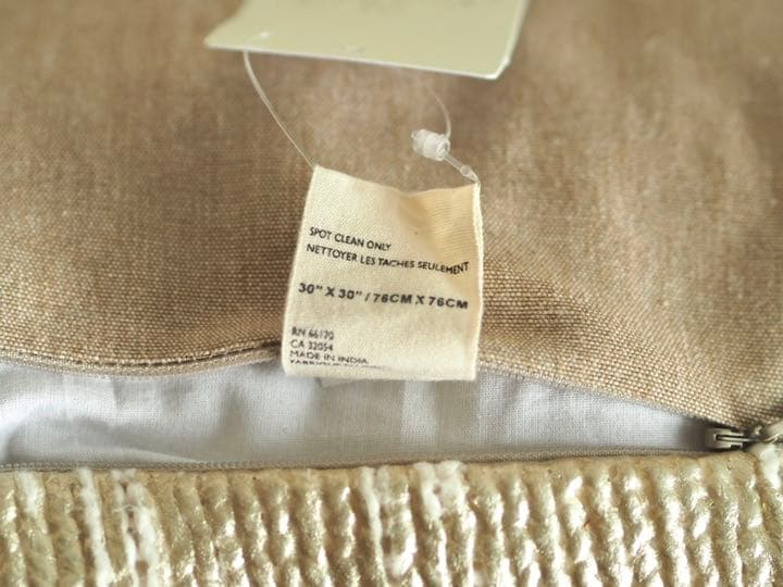 値下げ✩Anthropologie アンソロポロジー 特大クッション ゴールド