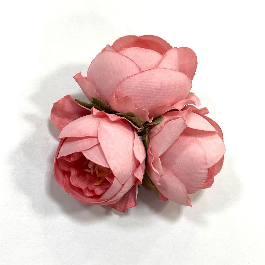 ☆新品未使用☆七五三 女の子3歳 着物　赤系鈴・花模様被布コート6点セット h1