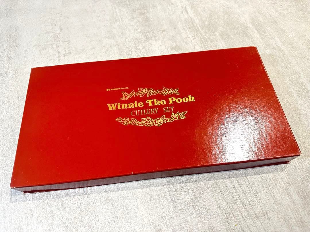 ディズニー プーさん カトラリーセット 皿中七宝 ゴールド