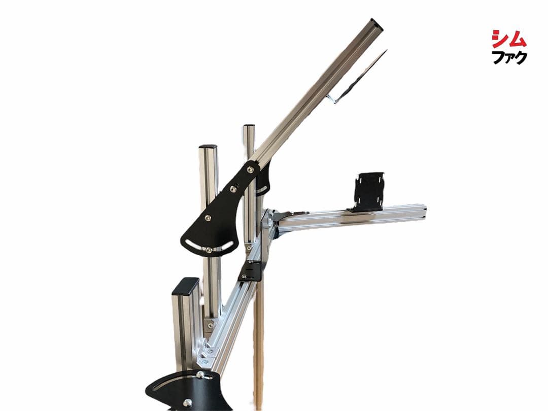 トリプルモニタースタンド+クワッドモニタースタンド 4画面 自立型 シム