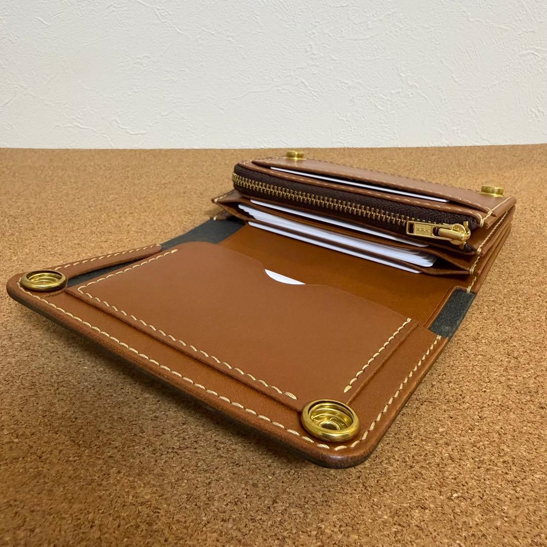 【ハンドメイド】　ミドル トラッカー ウォレット