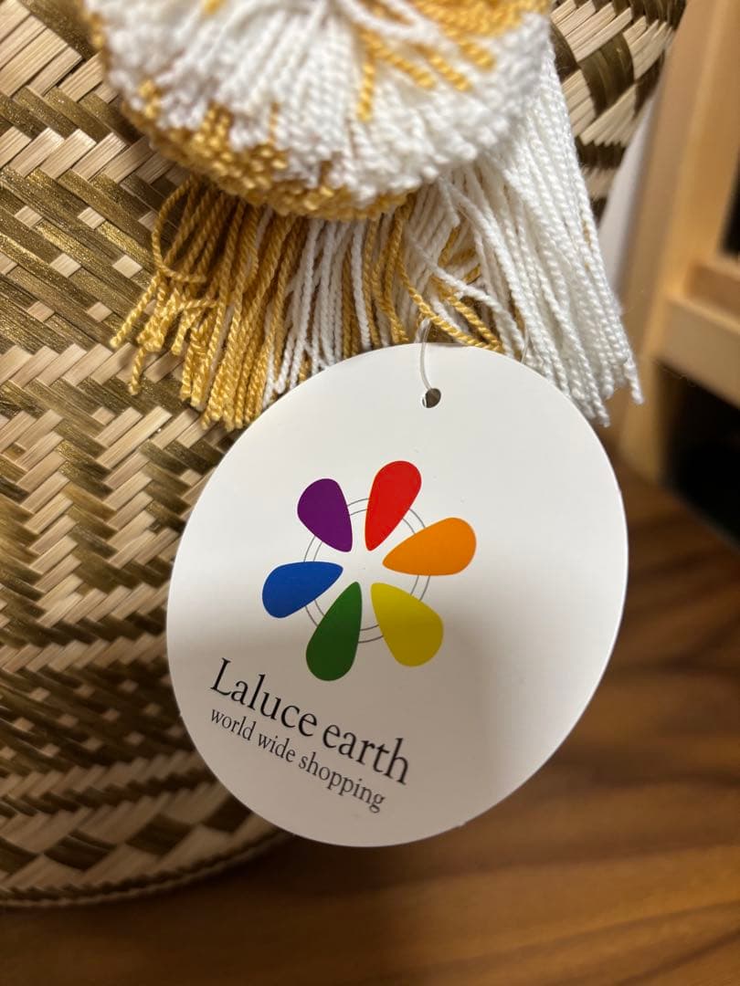 新品タグ付き◆Laluce-earth　ラルーシェアース　かごバッグ