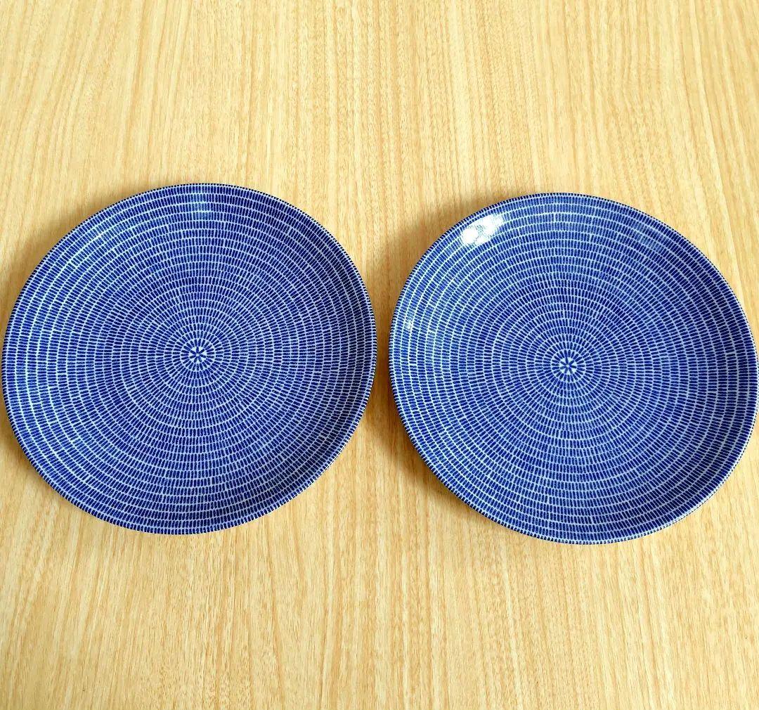 【廃盤】王冠旧ロゴ アラビア アベック 24h 20cmプレート ブルー2枚