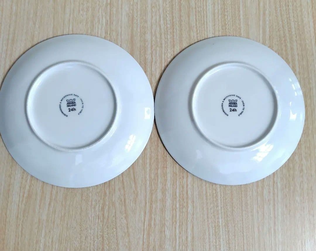 【廃盤】王冠旧ロゴ アラビア アベック 24h 20cmプレート ブルー2枚