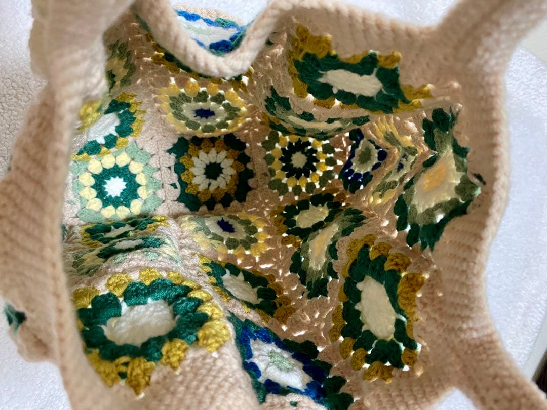 クリームブロッサム　大人のウール手作りトラベルバッグ