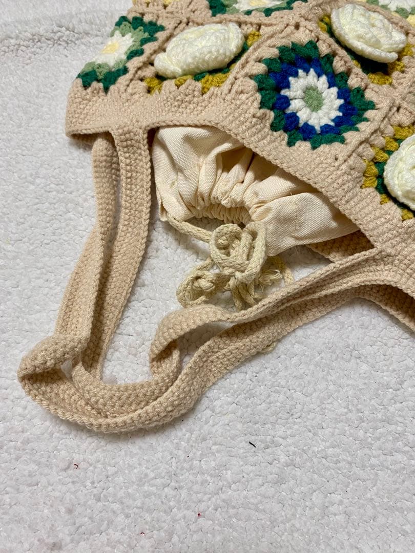 クリームブロッサム　大人のウール手作りトラベルバッグ