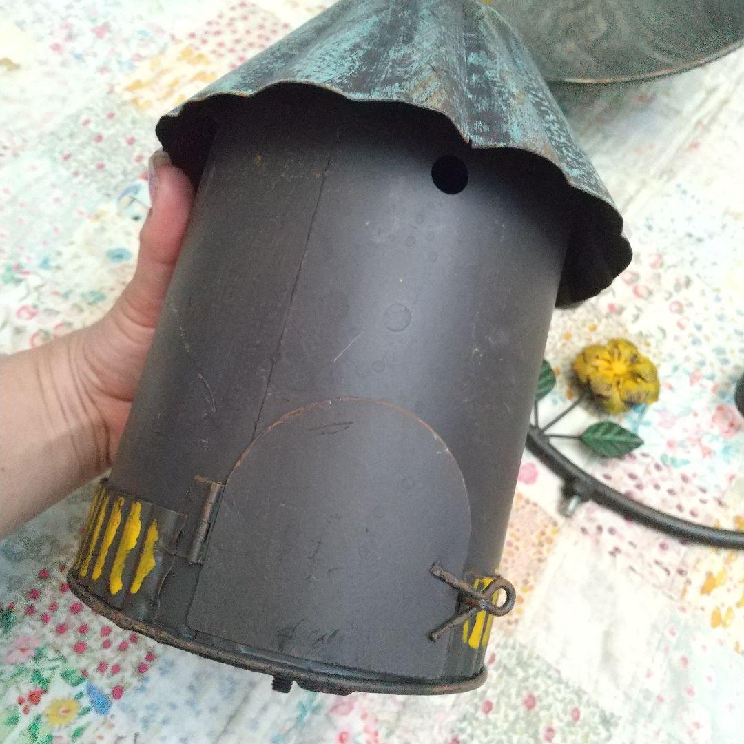 新品　アイアン製バードフィーダー　大型ガーデンオーナメント　小鳥バードバス