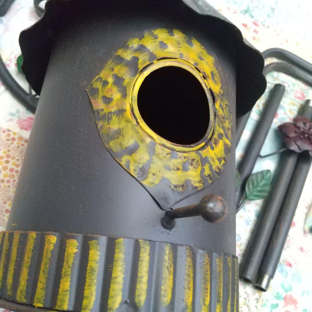 新品　アイアン製バードフィーダー　大型ガーデンオーナメント　小鳥バードバス