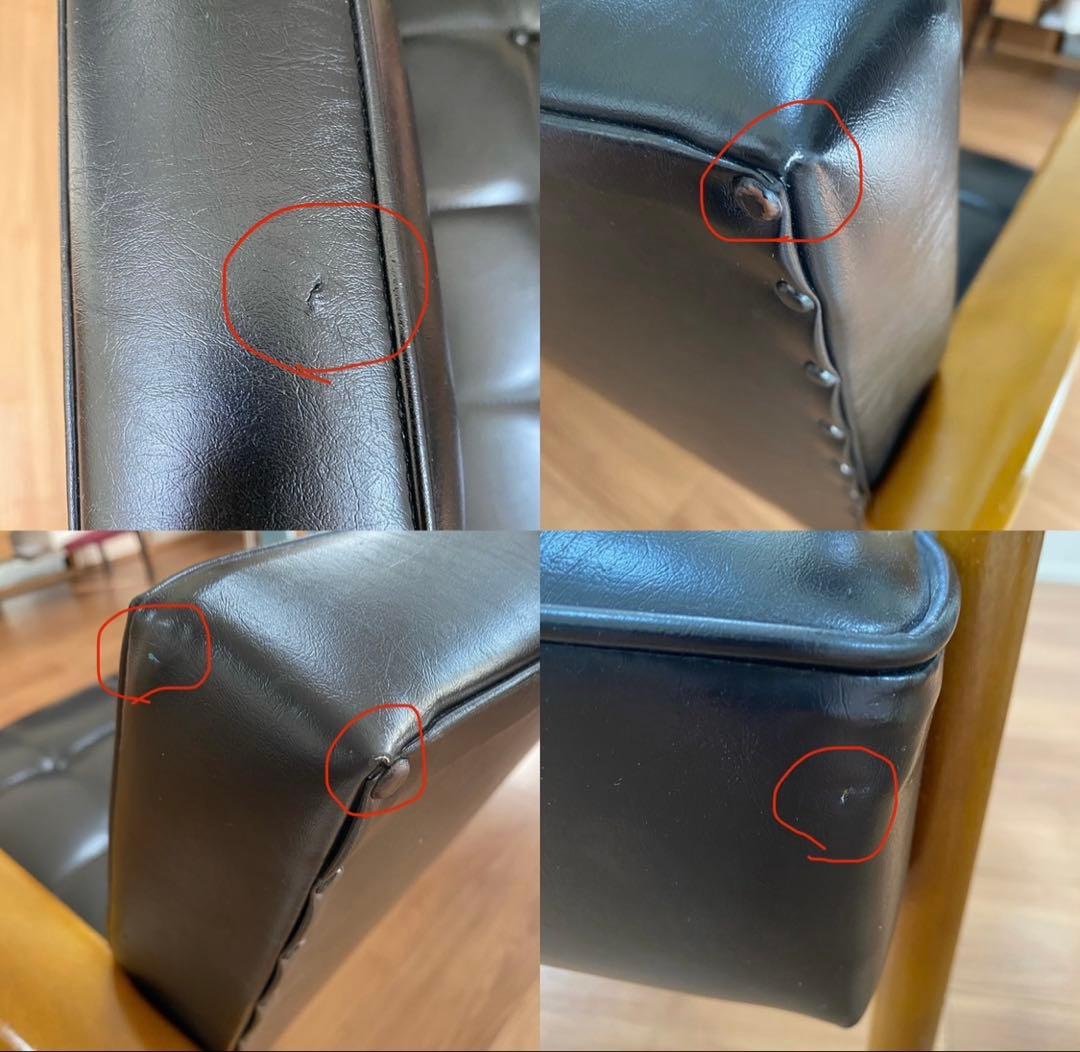 カリモク60 Kチェア　黒　2シーター　ソファ