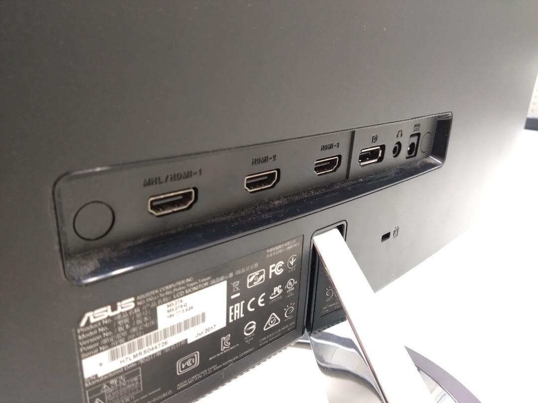 ASUS モニター 本体 円形スタンド