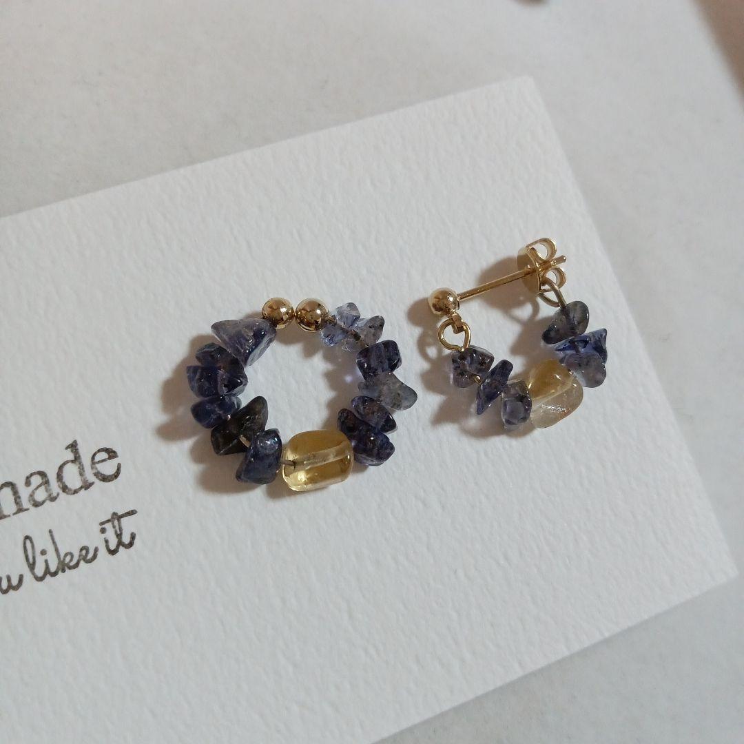 1503 癒しを与える✨️　淡水パール　アマゾナイトピアス　ハンドメイド