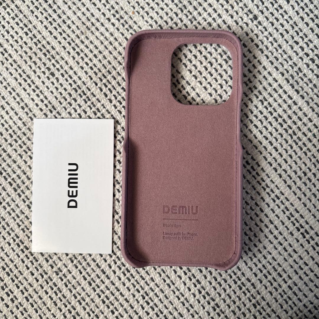 未使用 DEMIU iPhone15Pro レザー ケース Demiuruvo