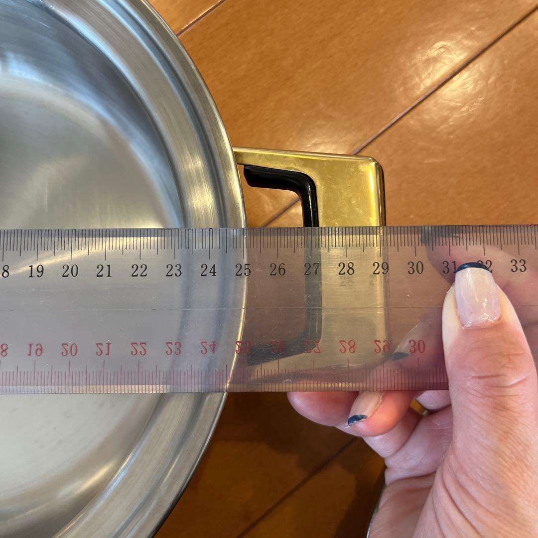 RainbowCooker ステンレス両手鍋 中型 25cm蓋付き