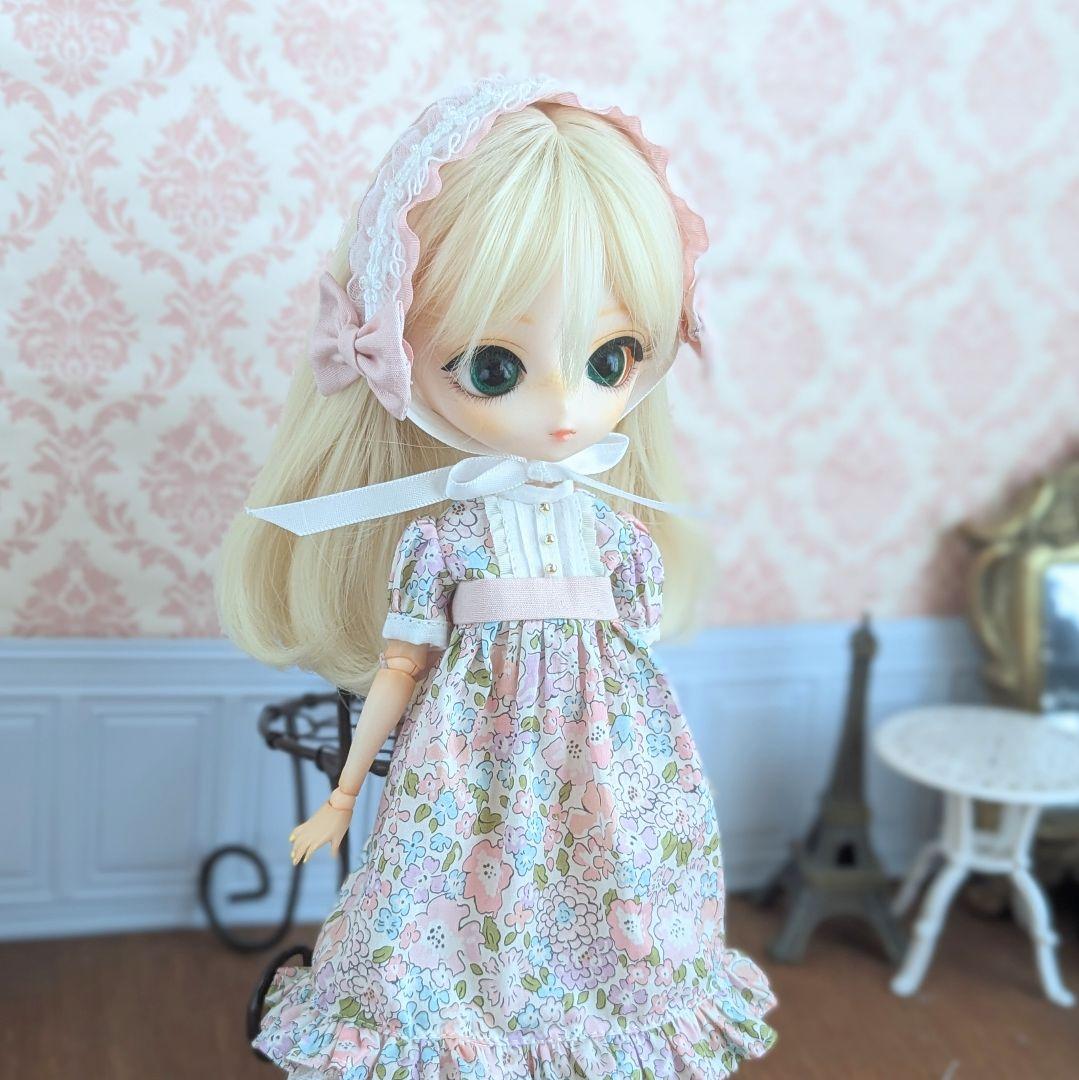 1456※ハルモニアブルーム※ピンクの花柄のワンピース※ リバティプリント