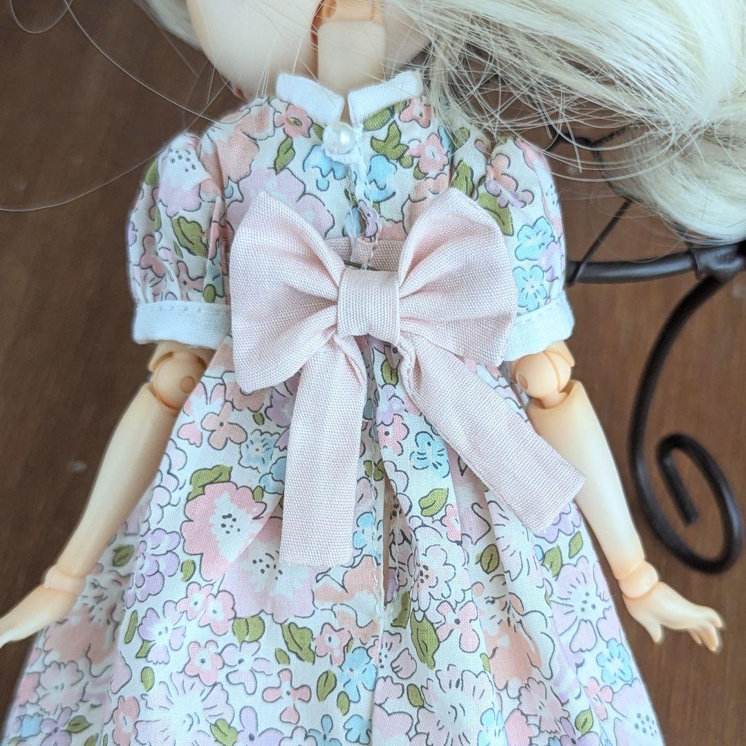 1456※ハルモニアブルーム※ピンクの花柄のワンピース※ リバティプリント