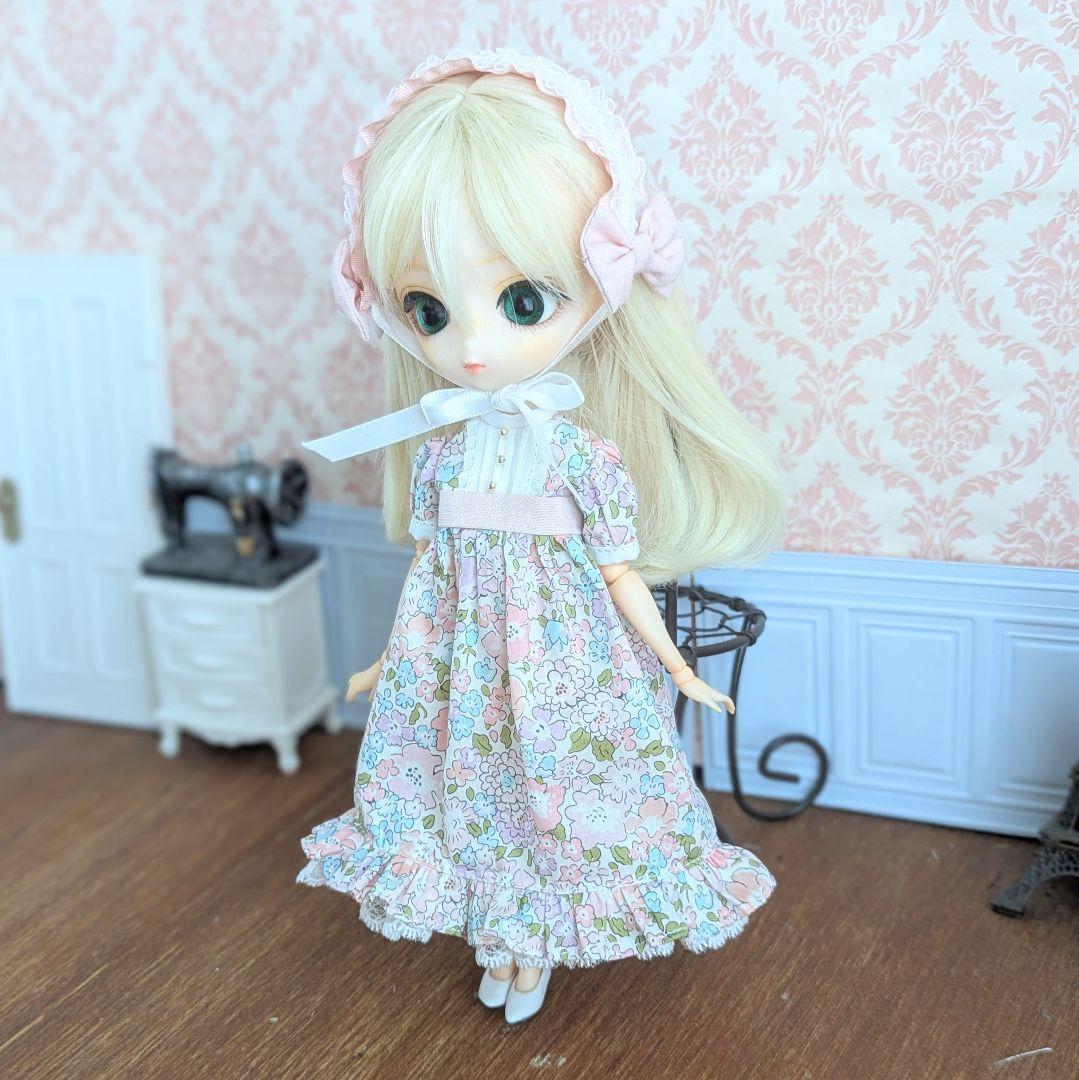 1456※ハルモニアブルーム※ピンクの花柄のワンピース※ リバティプリント
