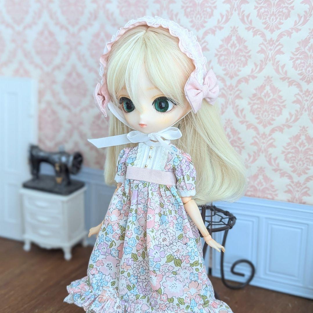 1456※ハルモニアブルーム※ピンクの花柄のワンピース※ リバティプリント