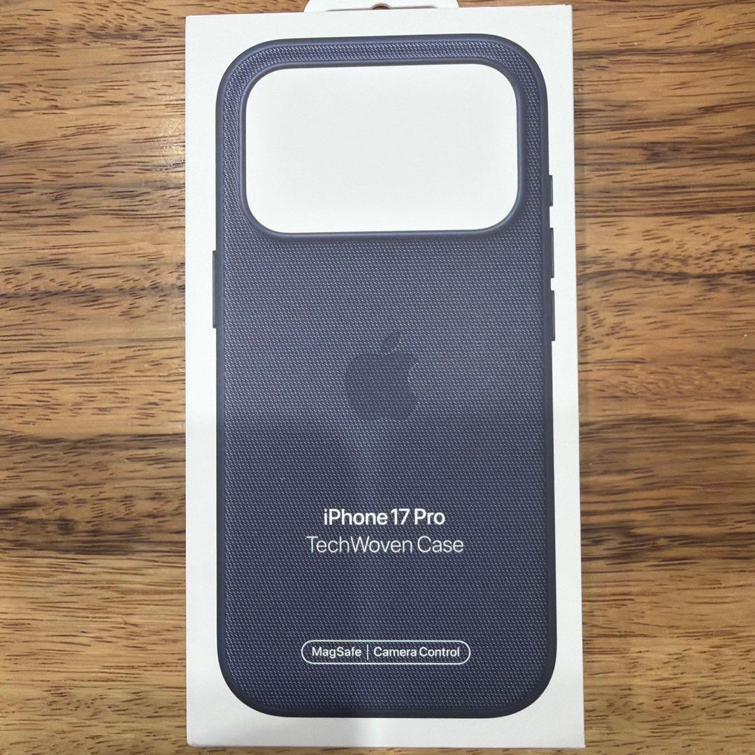 純正品　iPhone 17 Pro テックウーブンケース ブルー