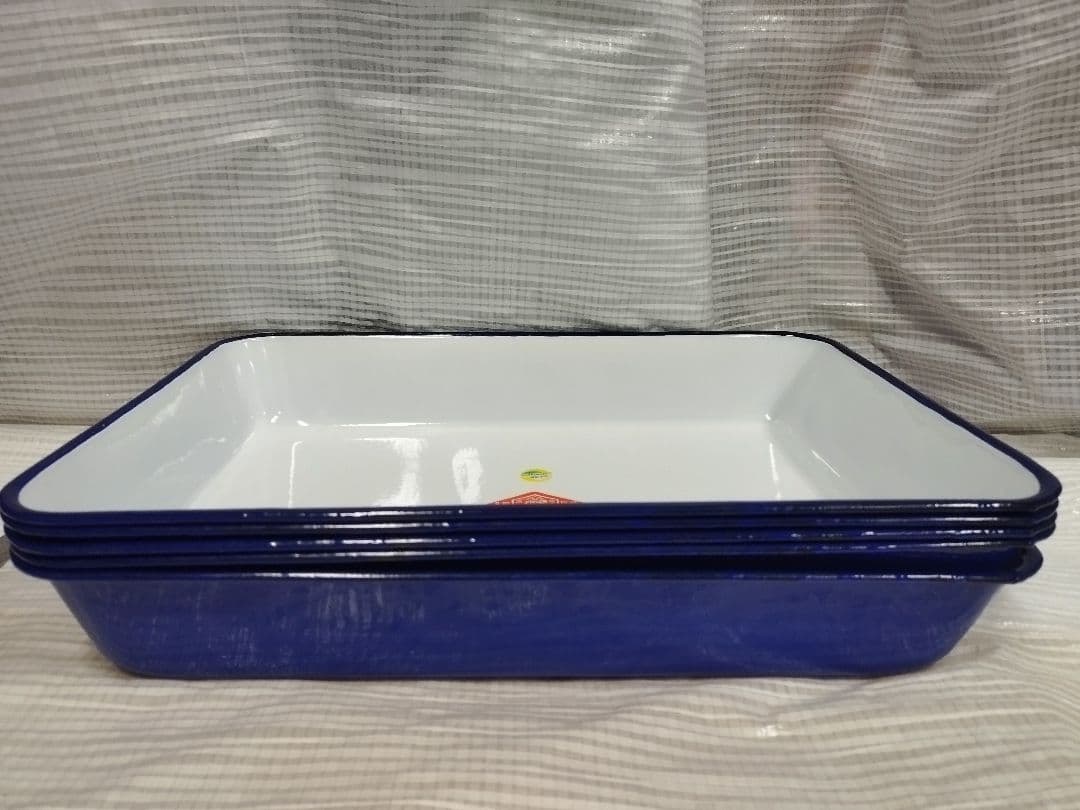 新品　東京　ホーローバット　ブドー印　東京　オザキ　プレス製品　現状品レトロ5枚