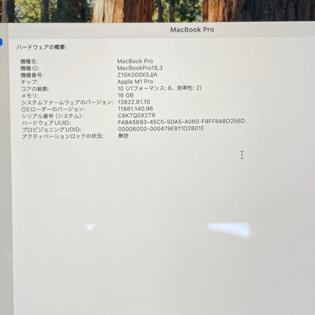 MacBook Pro M1 14インチ 10コア 16GB SSD 1TB