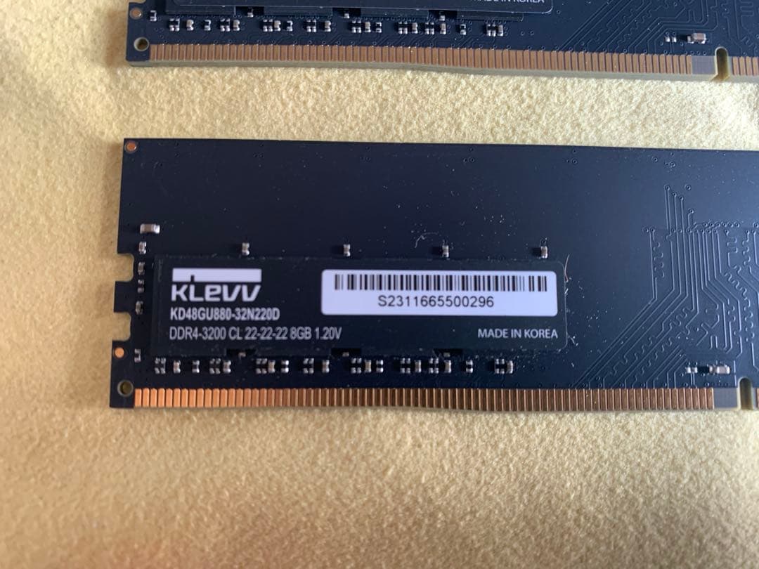 KLEVV DDR4-3200 (PC4-25600) 8GB×4枚 32GB