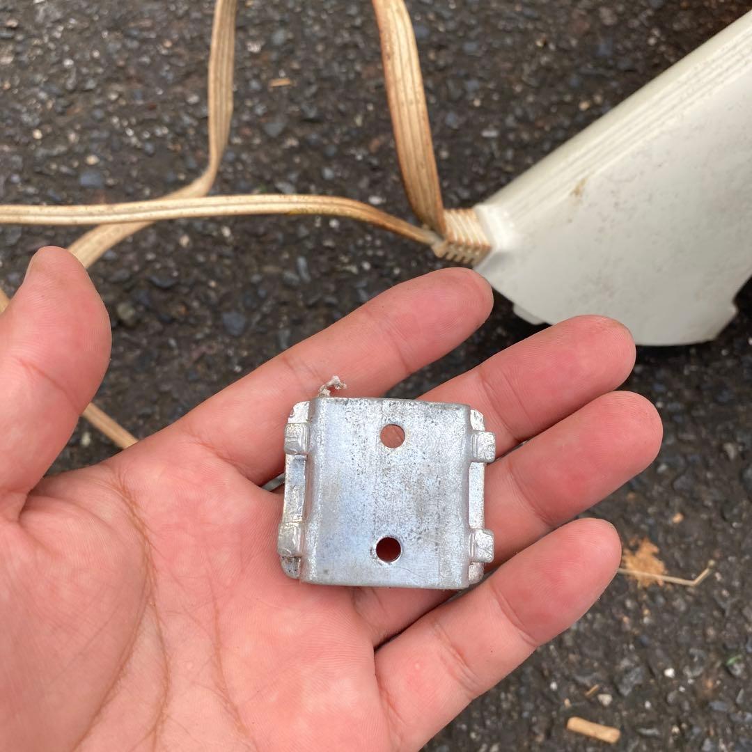 National 壁掛け扇風機 オレンジ色 リモコン付き　昭和レトロポップ