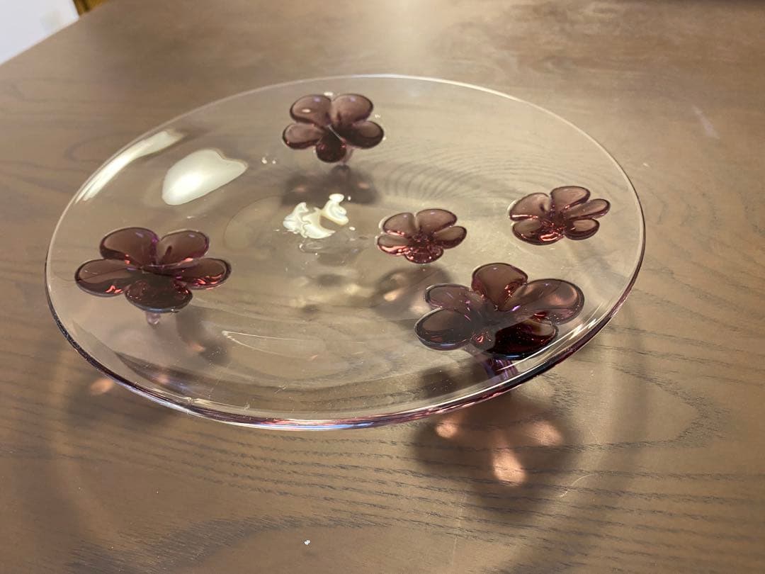 スガハラカメリアプレート　ワインレッド　お皿 sghr 新品未使用