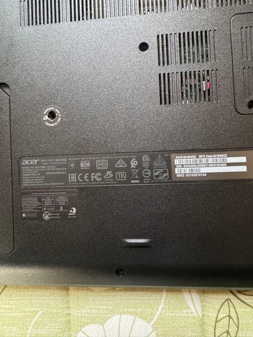 acer Windows10 ジャンク