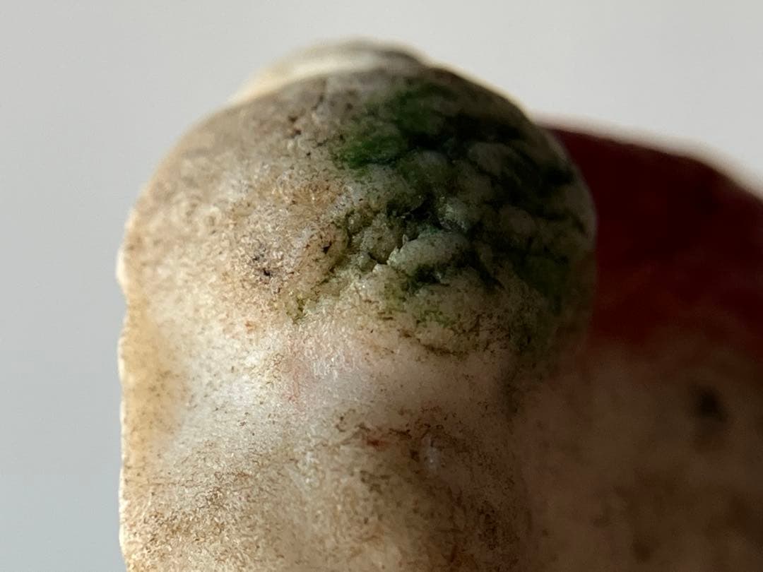 【ゆ、ゆるい、、小さい大黒天 豆陶人形 約3㎝ 明治〜大正頃】郷土玩具仏像お守り