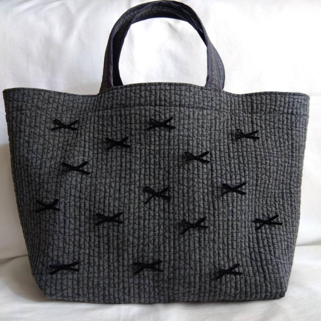 ☆トートバッグL☆ ネイビー ヌビバッグ リスタート