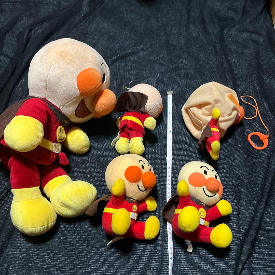 【ビッグサイズ入り！】アンパンマン ぬいぐるみ 5体セット 年代物・希少含む