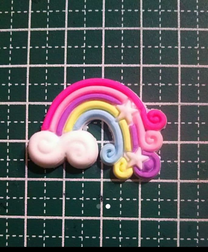 虹ラバー◆デコパーツ◆デコ電◆ヘアアクセサリー◆ハンドメイドに