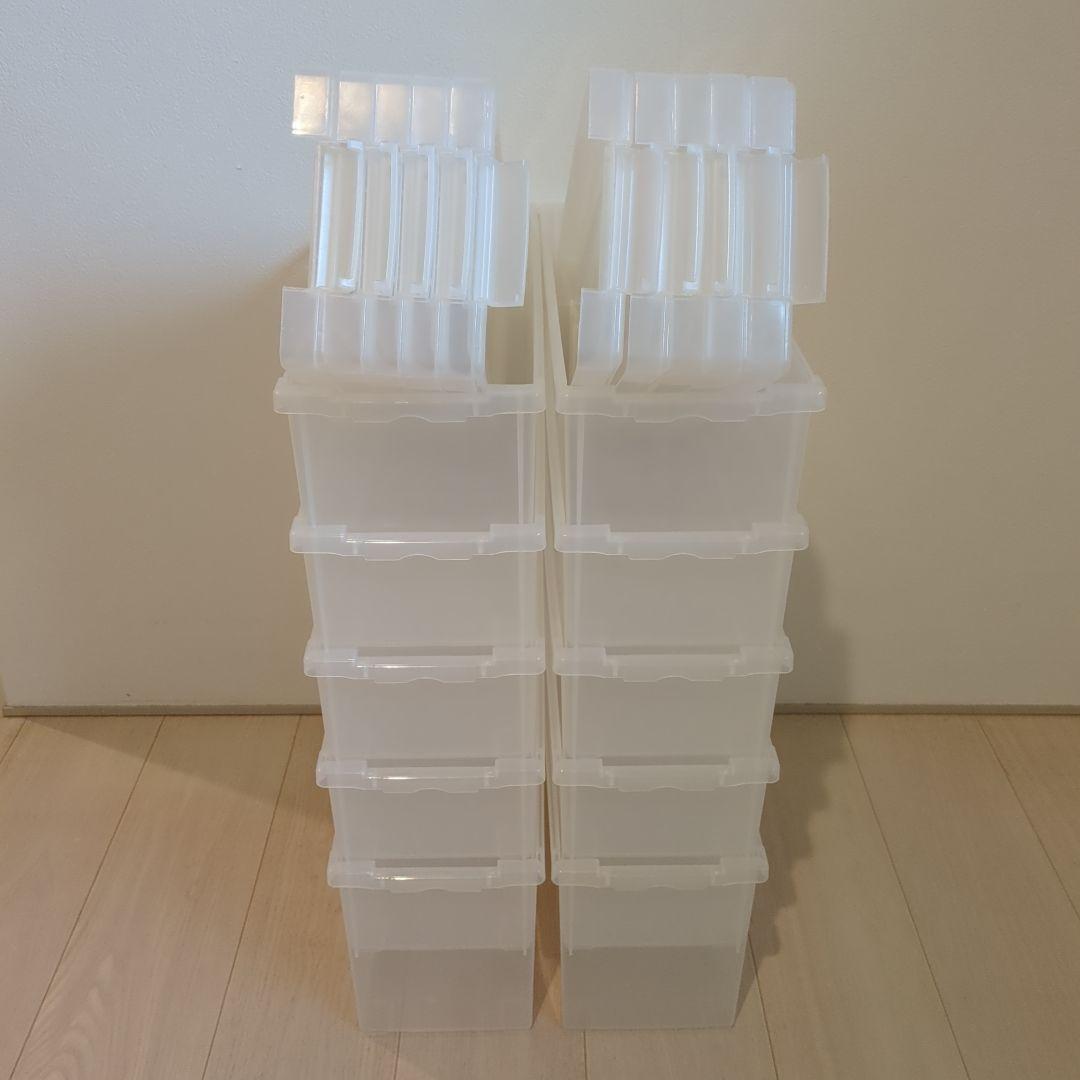 2エコメルカリ便　まとめ売り　10個　コミック本　いれと庫　収納ボックス　ケース