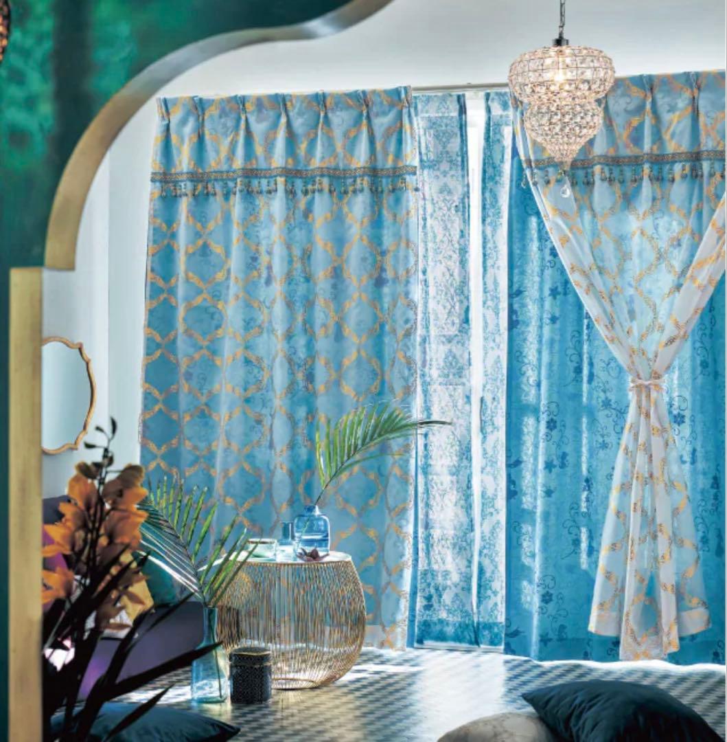 ディズニージャスミンカーテン　千趣会100cmx200cm 新生活