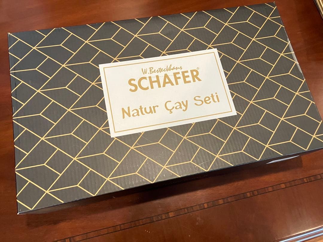 トルコ　ハンドメイド　ティーカップ&ソーサー　6客セット　おしゃれ　チャイ