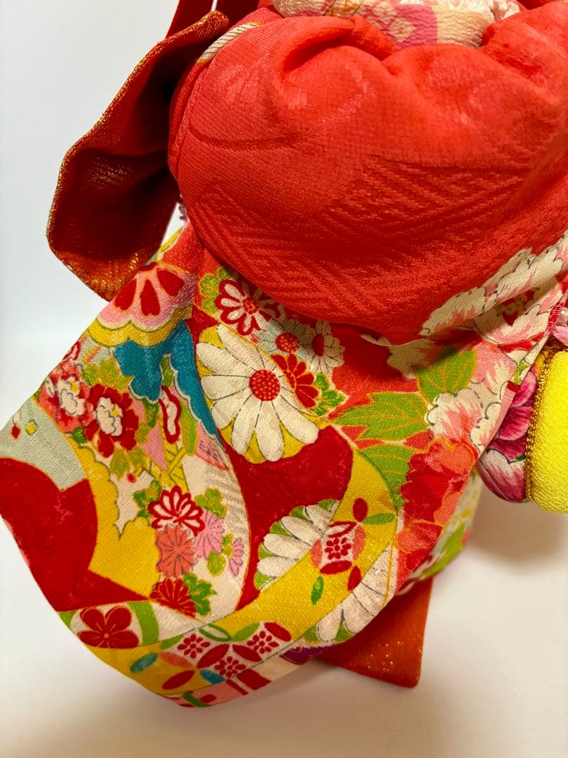 【ねこの創作人形】招き猫　こま犬飾り　まねきねこ　ちりめん細工