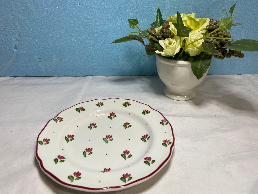 英国製ヴィンテージ　ジョンソンブラザーズ　お花柄プレート 5枚セット