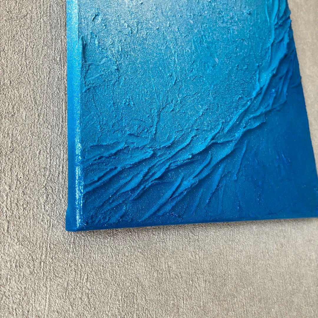 現代アート　30×30㎝　海　モダン　絵画　抽象画　アートパネル　インテリア