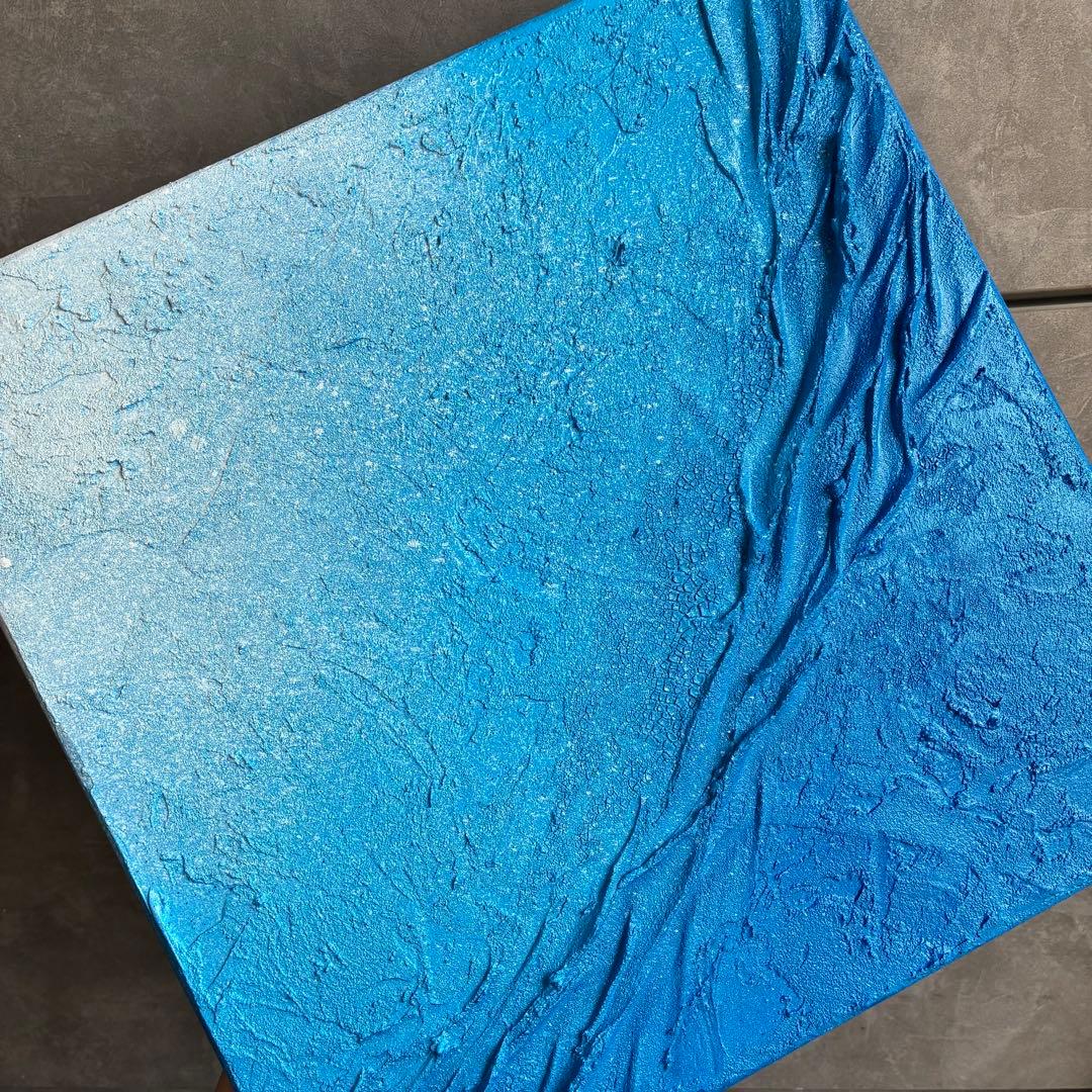 現代アート　30×30㎝　海　モダン　絵画　抽象画　アートパネル　インテリア