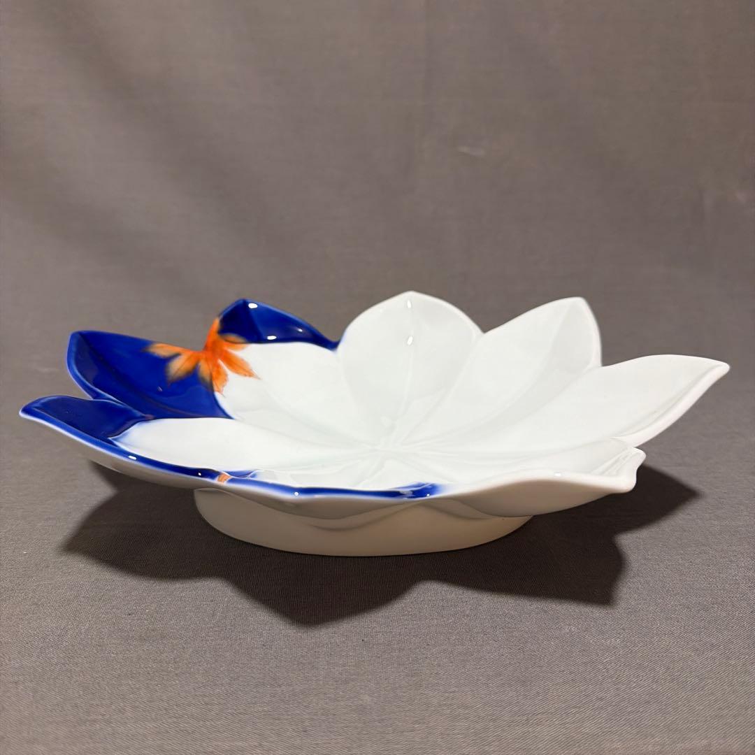 深川製磁の「天青の紅葉」　盛り鉢　③