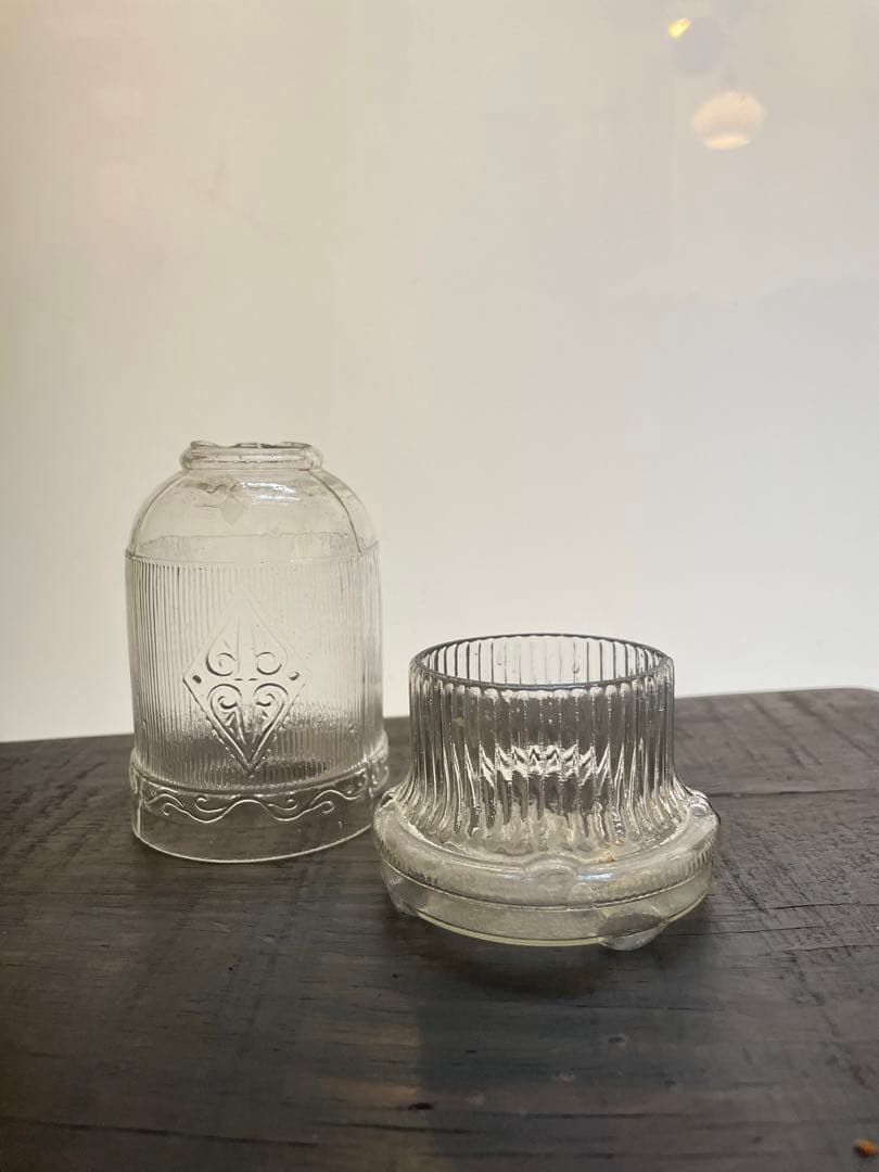 浮燈芯 ガラス キャンドル フローティング 古道具 アンティーク 骨董 時代