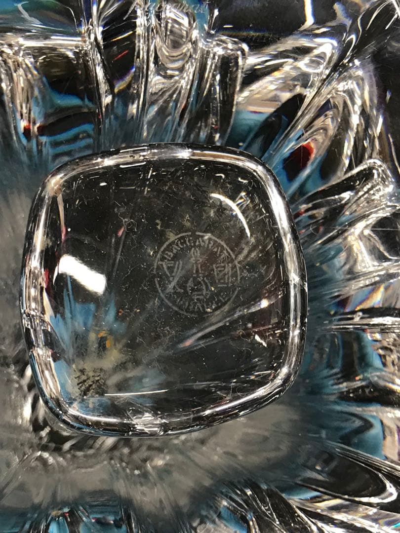 【カケ有】Baccarat バカラ　ブーケ　Bouquet 花瓶　ベース