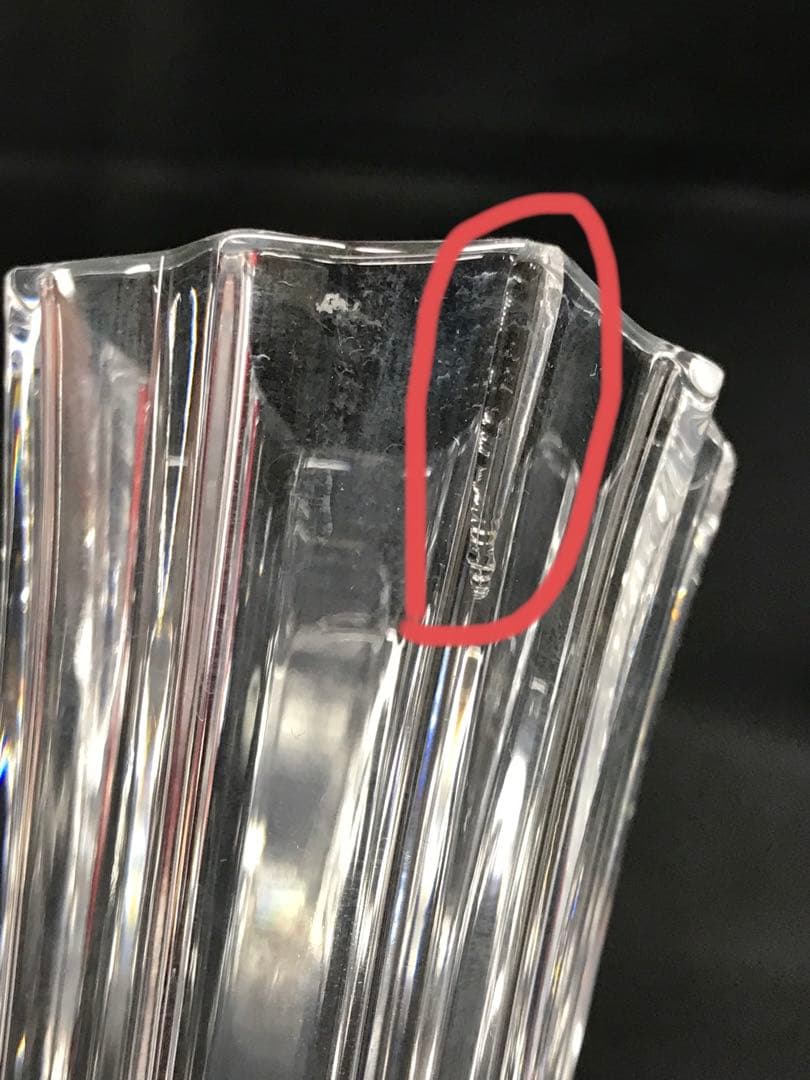 【カケ有】Baccarat バカラ　ブーケ　Bouquet 花瓶　ベース