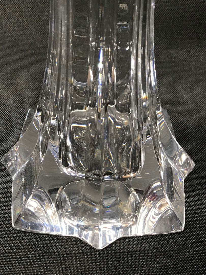 【カケ有】Baccarat バカラ　ブーケ　Bouquet 花瓶　ベース