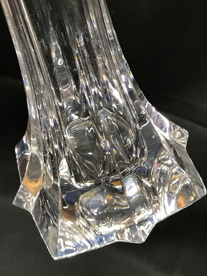 【カケ有】Baccarat バカラ　ブーケ　Bouquet 花瓶　ベース